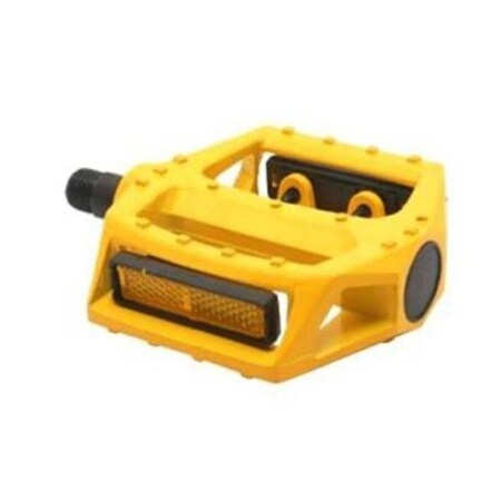 Strike3 One Piece Alloy Body Pedal - Yellow ST194111